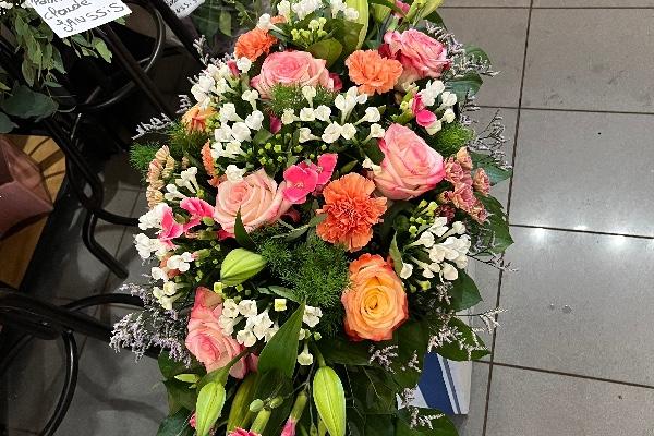 Coussin mortuaire dernier hommage 