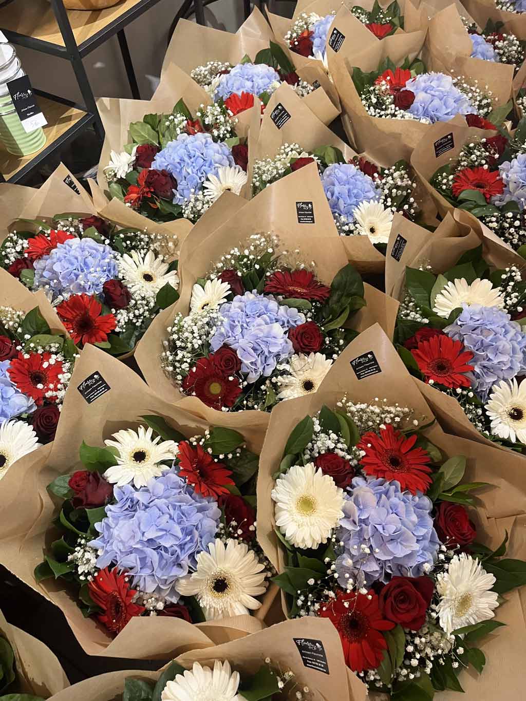 Commande de bouquets de fleurs